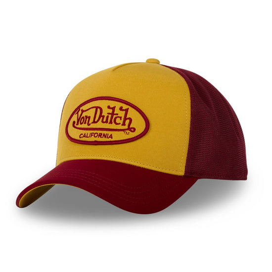 VON DUTCH - TRUCKER JAUNE/ROUGE SNAPBACK